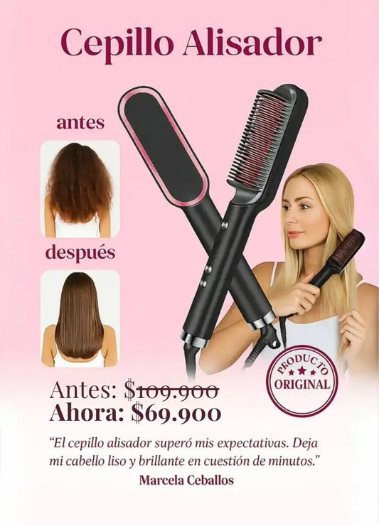 Cepillo Alisador 3 en 1 | Resultados en segundos